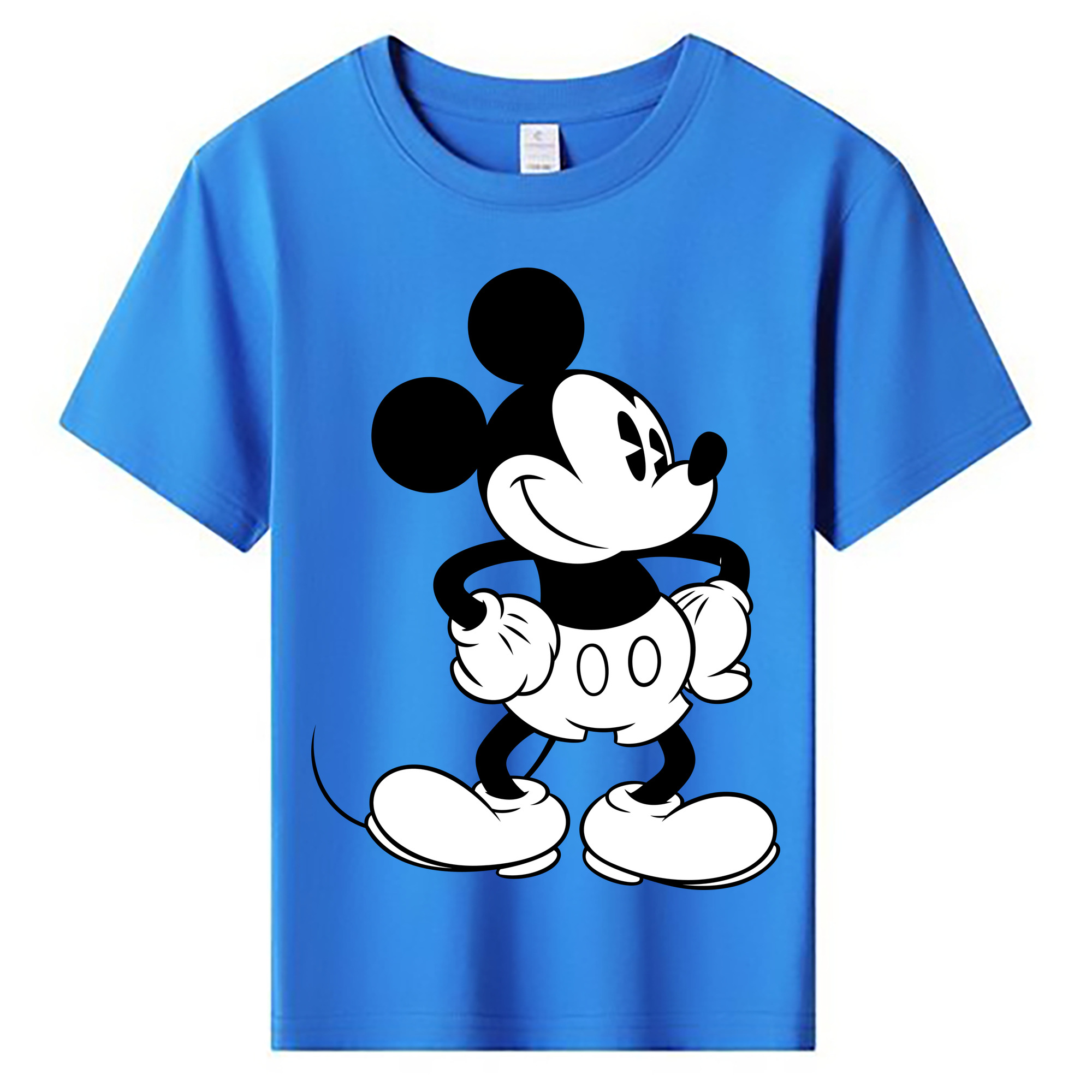 ミッキーマウス Mickey Mouse 綿100％キッズTシャツ（フロントプリント）